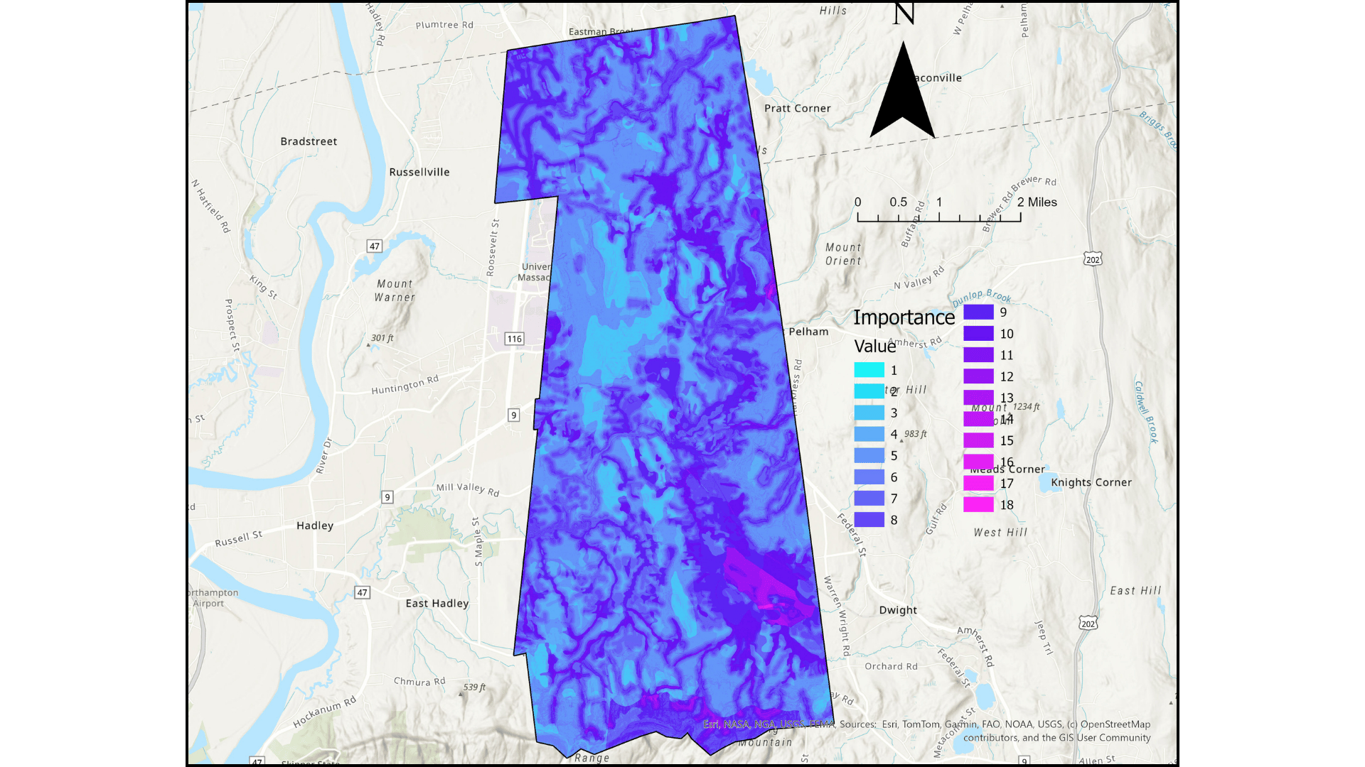 GIS Water Conservation Priority Map